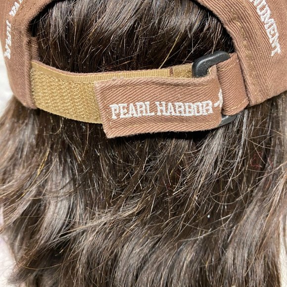 USS Arizona BB-39 Hat Cap Strap Back Brown Pearl Harbor Hawaii WWII Valor Ship - Picture 4 of 12